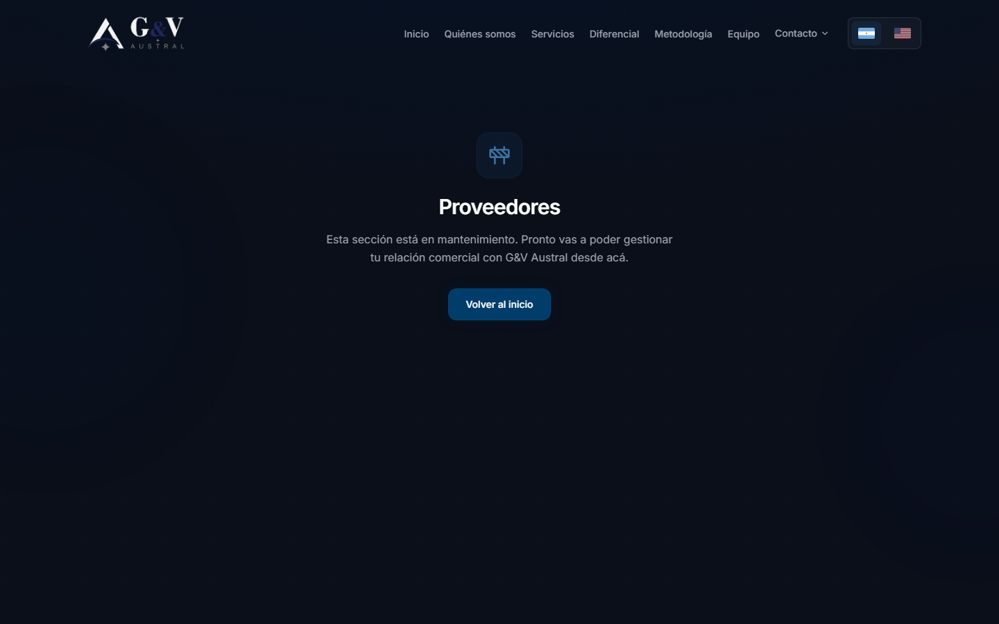 Pagina de proveedores