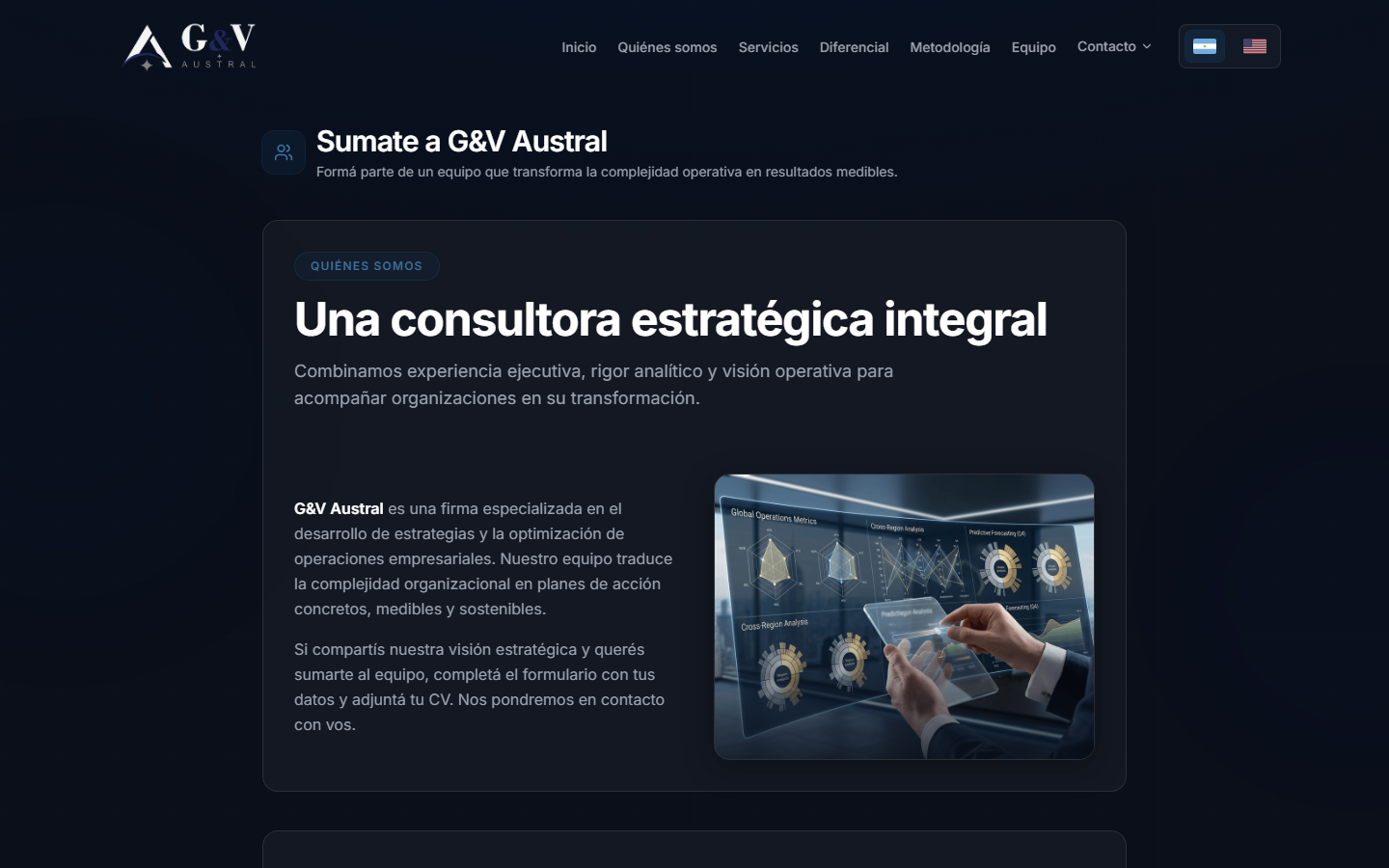Pagina sumate al equipo