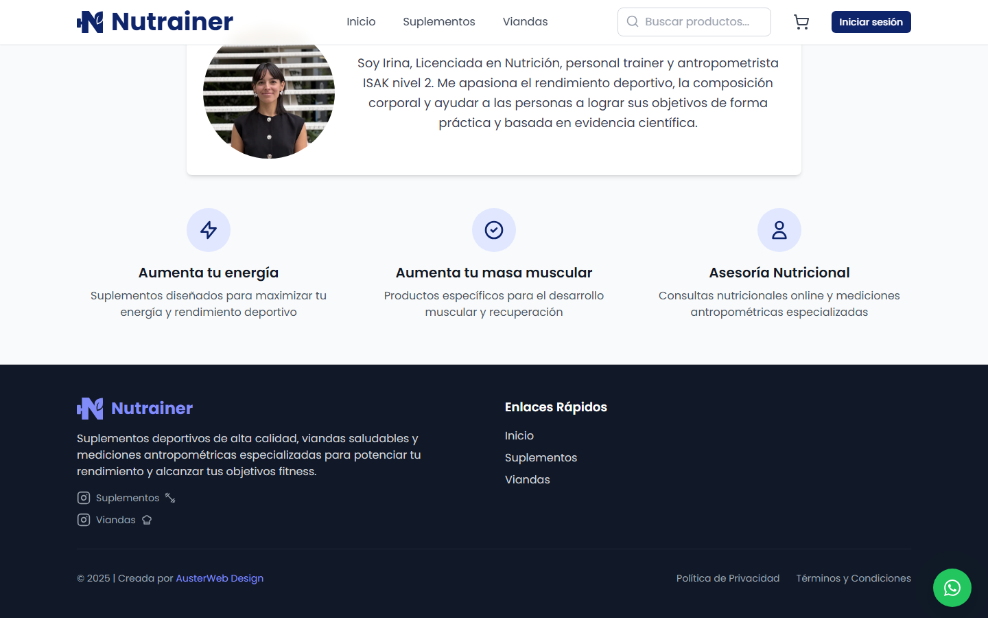 Cierre de pagina